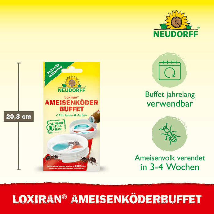 Buffet d'appâts pour fourmis Neudorff Loxiran - Silberkraft