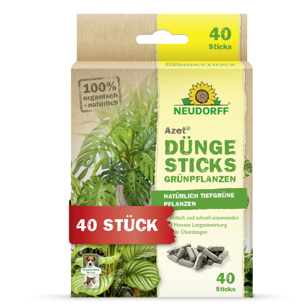 Neudorff Azet bâtons d'engrais pour plantes vertes - Silberkraft