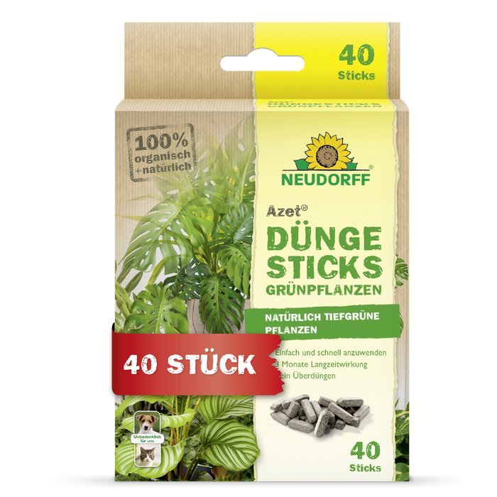Neudorff Azet bâtons d'engrais pour plantes vertes - Silberkraft