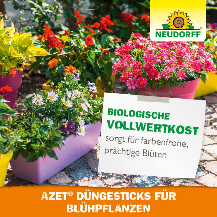 Neudorff Azet bâtons d'engrais pour plantes à fleurs - Silberkraft
