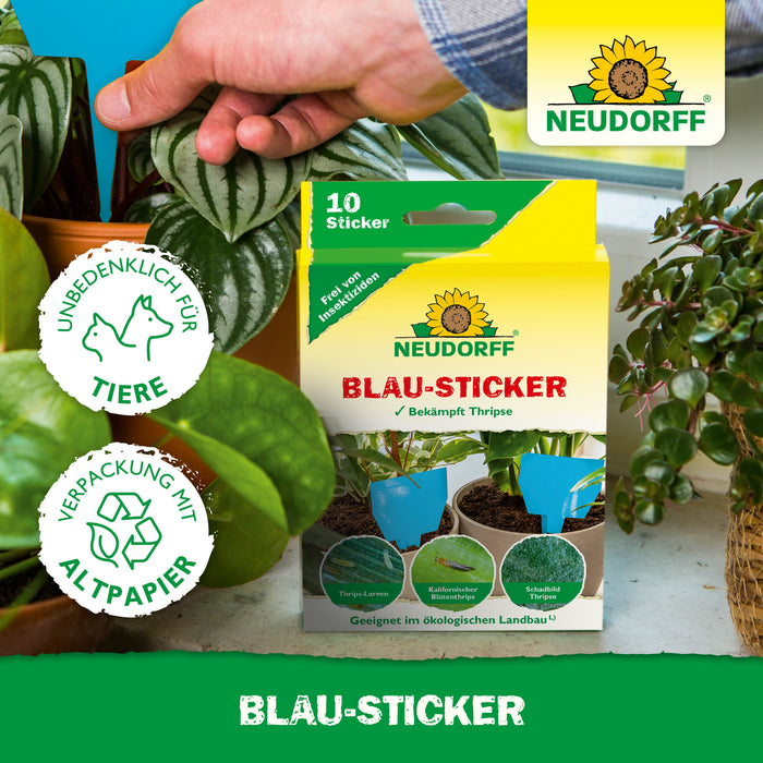 Autocollant bleu Neudorff - Silberkraft