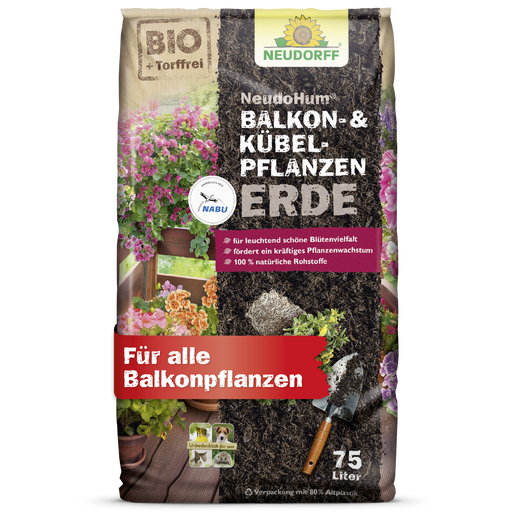 Neudorff NeudoHum Terreau pour balcon et plantes en pot - Silberkraft