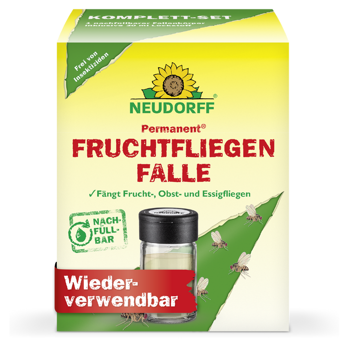 Piège permanent à mouches des fruits Neudorff - Silberkraft