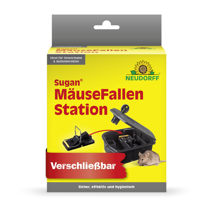 Station d'appât et appât odorant Neudorff Sugan pour souris