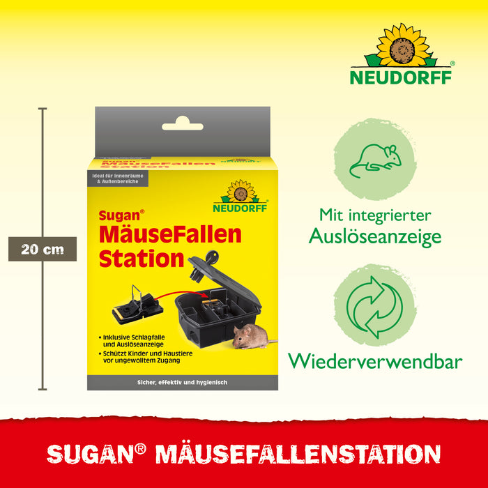 Station d'appât et appât odorant Neudorff Sugan pour souris
