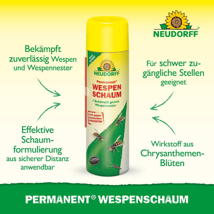 Mousse de guêpe permanente Neudorff - Silver Power