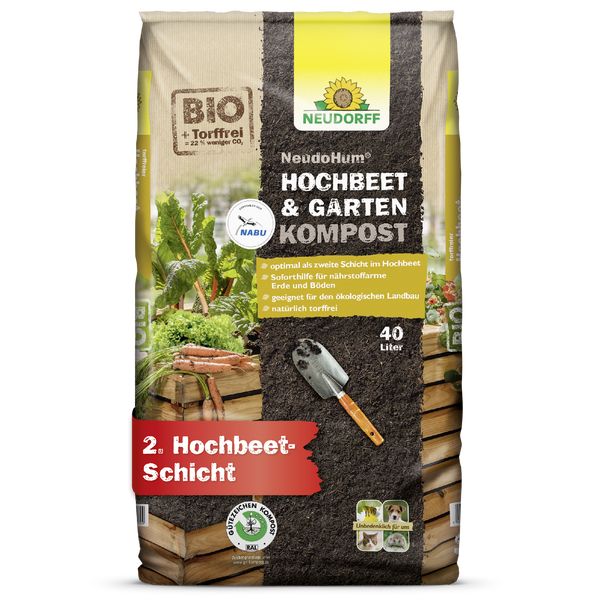 Neudorff NeudoHum Hochbeet- und GartenKompost - Silberkraft