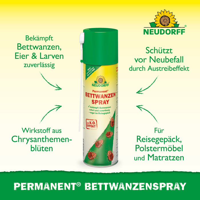 Spray anti-punaises de lit permanent