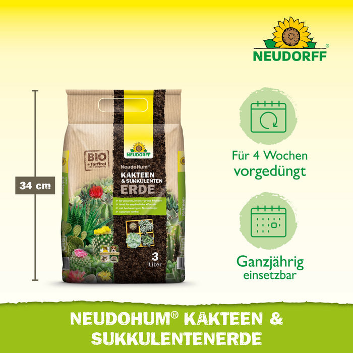 Neudorff NeudoHum Kakteen- & SukkulentenErde - Silberkraft