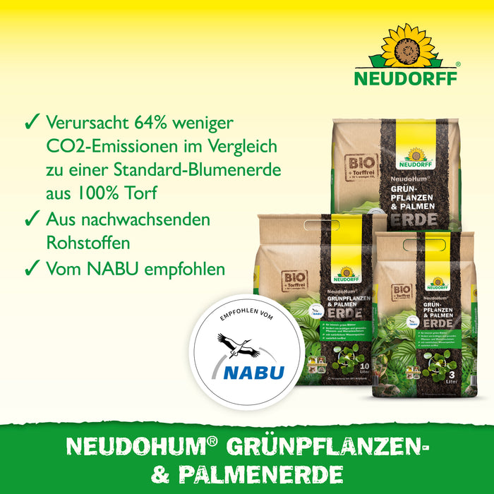 Neudorff NeudoHum Terreau pour plantes vertes et palmiers - Silberkraft