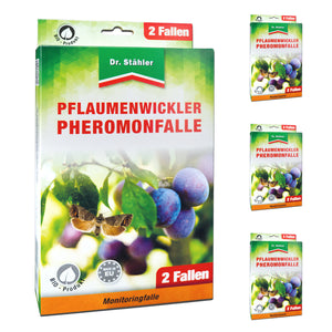 Pflaumenwickler Pheromon-Falle: ideal für Pflaumenbäume in Gärten und Plantagen - Silberkraft