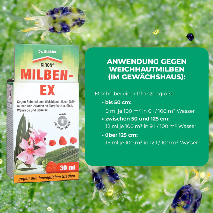 Kiron Mites-Ex : Lutte efficace contre les tétranyques et les ravageurs des fruits, légumes et plantes ornementales