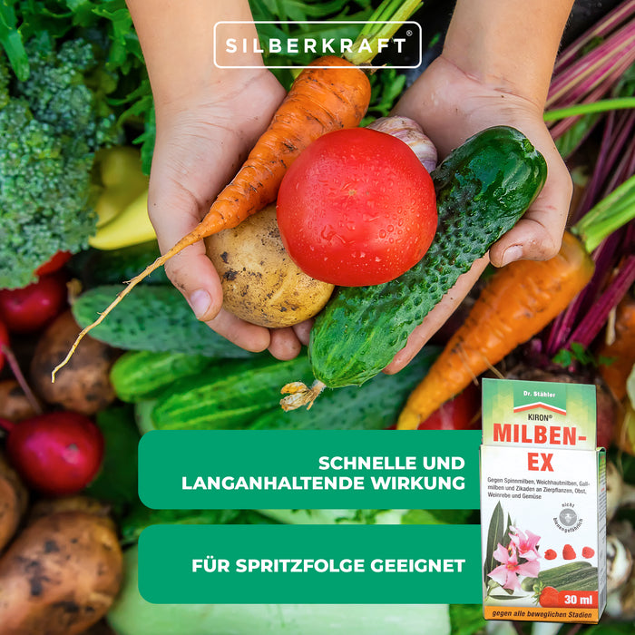 Kiron Mites-Ex : Lutte efficace contre les tétranyques et les ravageurs des fruits, légumes et plantes ornementales