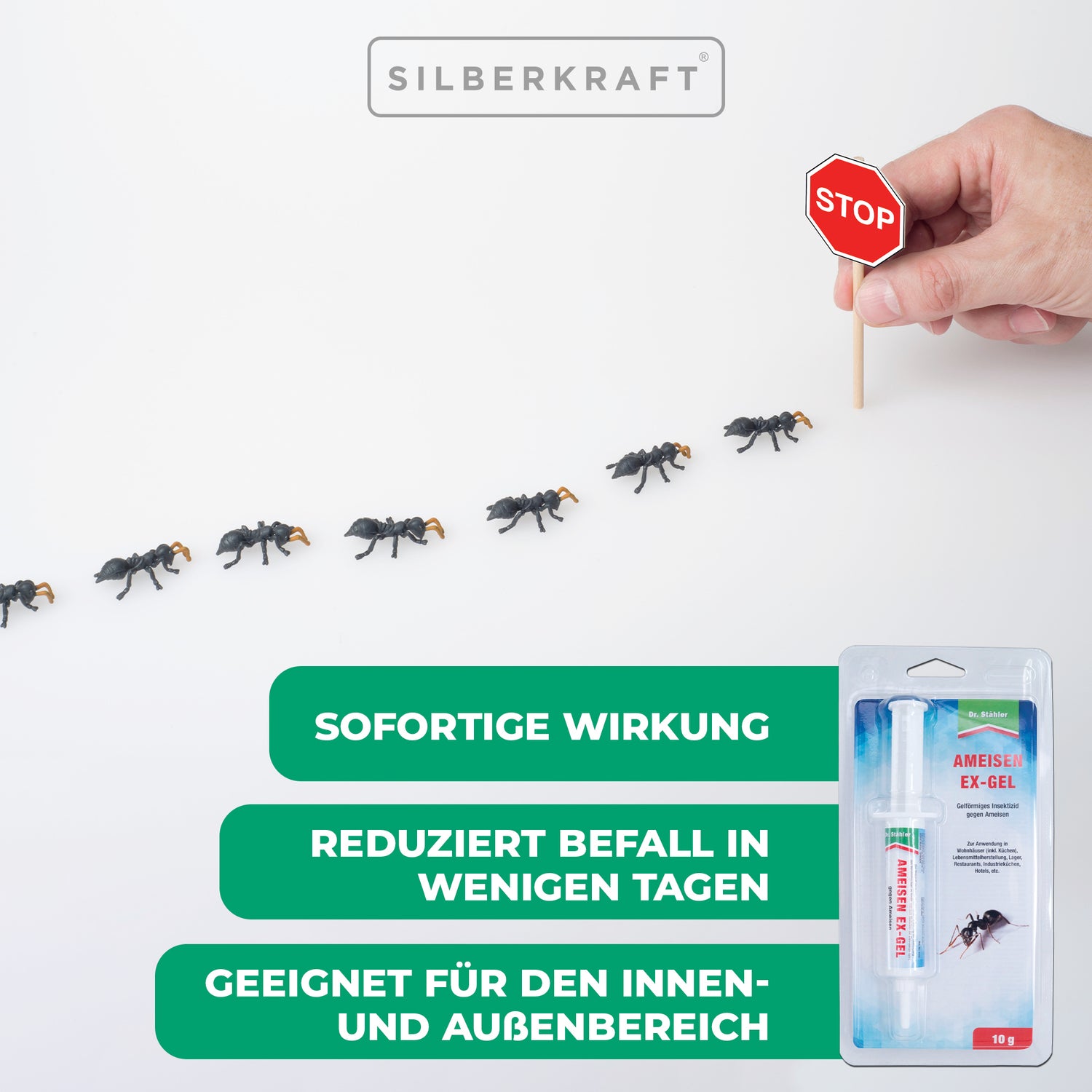 Ant-Ex Gel : Solution immédiate contre les infestations de fourmis en intérieur et en extérieur