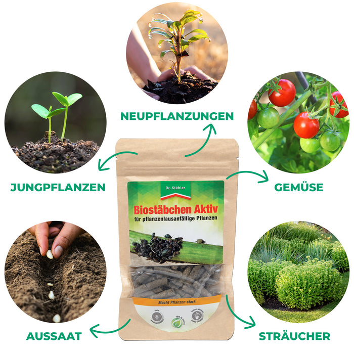 Biostäbchen Aktiv : Fortifiant végétal très efficace pour des plantes vitales et résistantes