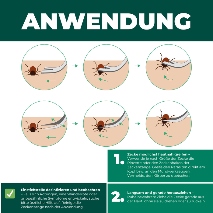 Pinces à tiques, forceps à tiques contre les tiques