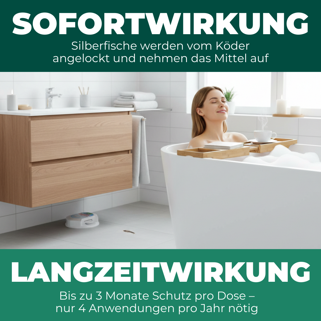 Boîte à appâts pour lépismes argentés : Contrôler les lépismes argentés et les poissons-papiers dans la salle de bain, la cuisine et le sous-sol