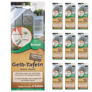 Panneaux jaunes Silence (petits) : Surveillance optimale contre les aleurodes, les moucherons fongiques et les pucerons