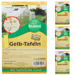 Panneaux jaunes Silence : Solution efficace contre les mouches blanches, les moucherons des champignons, les mouches des fruits et du vinaigre - Silberkraft