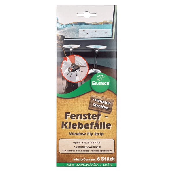 Piège adhésif pour fenêtre Silence : piège à mouches efficace pour fenêtres à l'aspect transparent - Silberkraft