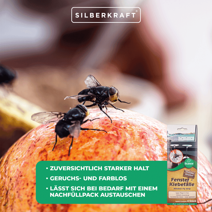 Piège adhésif pour fenêtre Silence : Piège à mouches efficace pour les fenêtres à l'aspect transparent