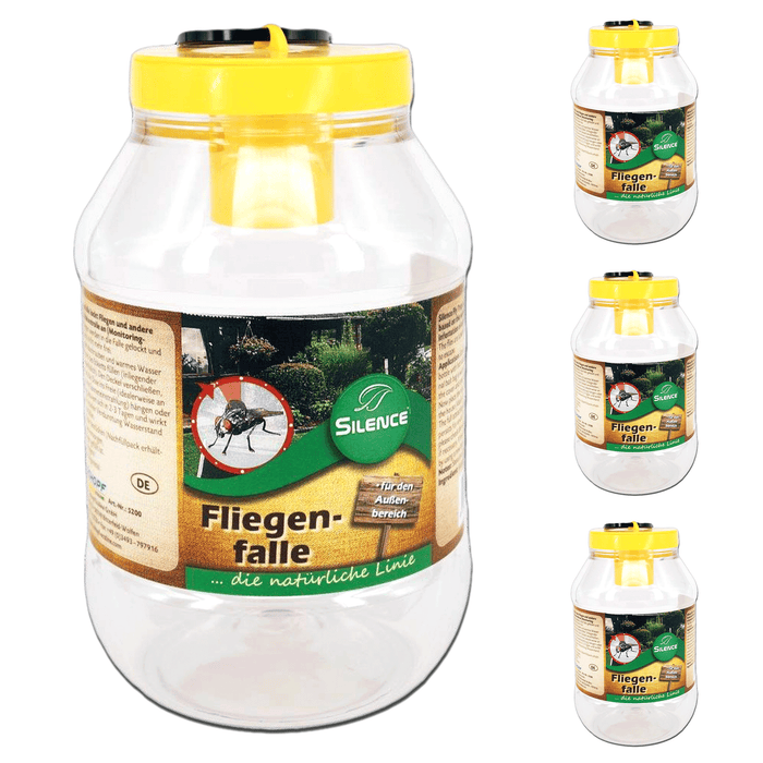 Piège à mouches Silence : protection optimale contre les mouches pour une utilisation en extérieur - Silberkraft