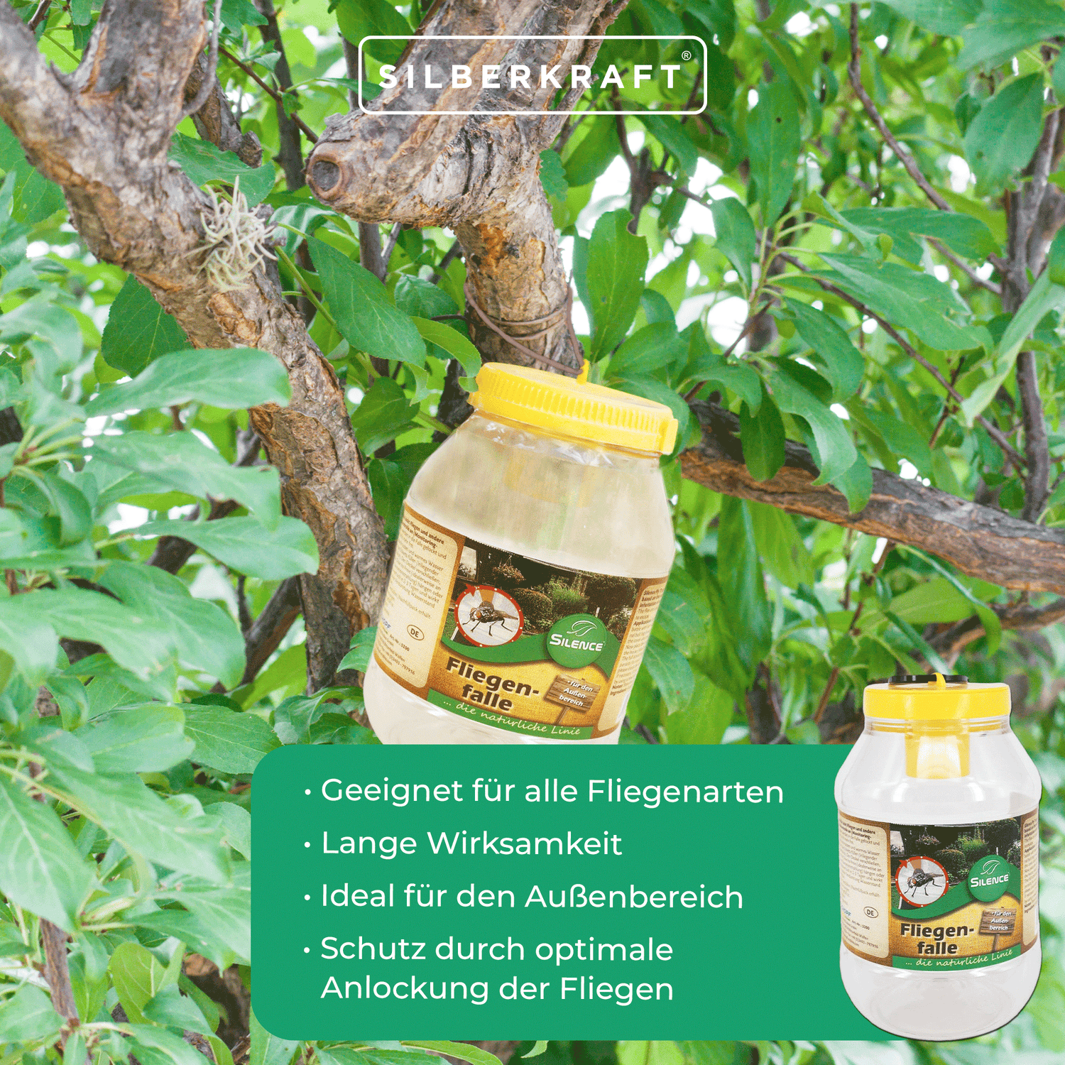 Piège à mouches Silence : protection optimale contre les mouches pour une utilisation en extérieur