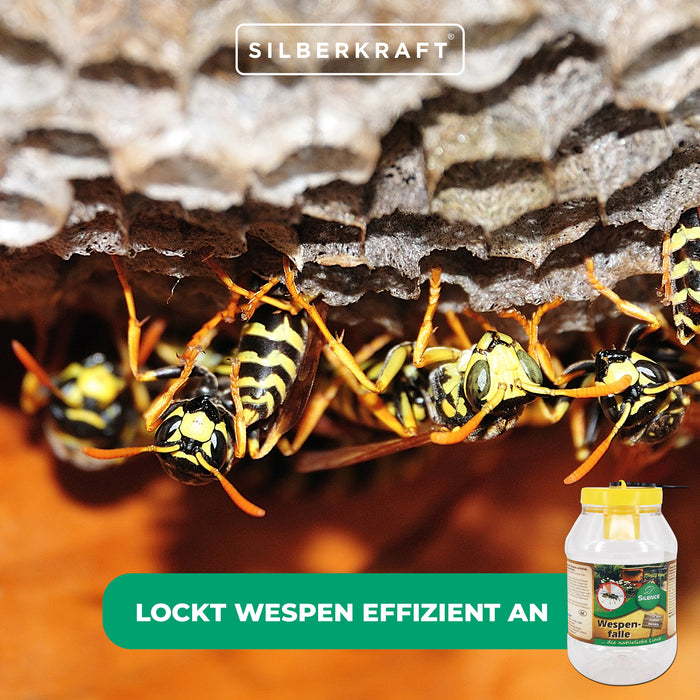 Piège à guêpes Silence : parfum attractif prêt à l'emploi pour une protection optimale contre les guêpes