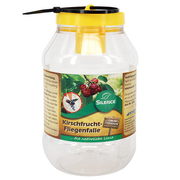 Piège à mouches des cerises Silence : Idéal pour attraper les mouches des fruits - Silberkraft