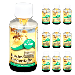 Silence Fruchtfliegenfalle: Monitoringfalle zur Befallsermittlung gegen Frucht-, Obst- und Essigfliegen - Silberkraft