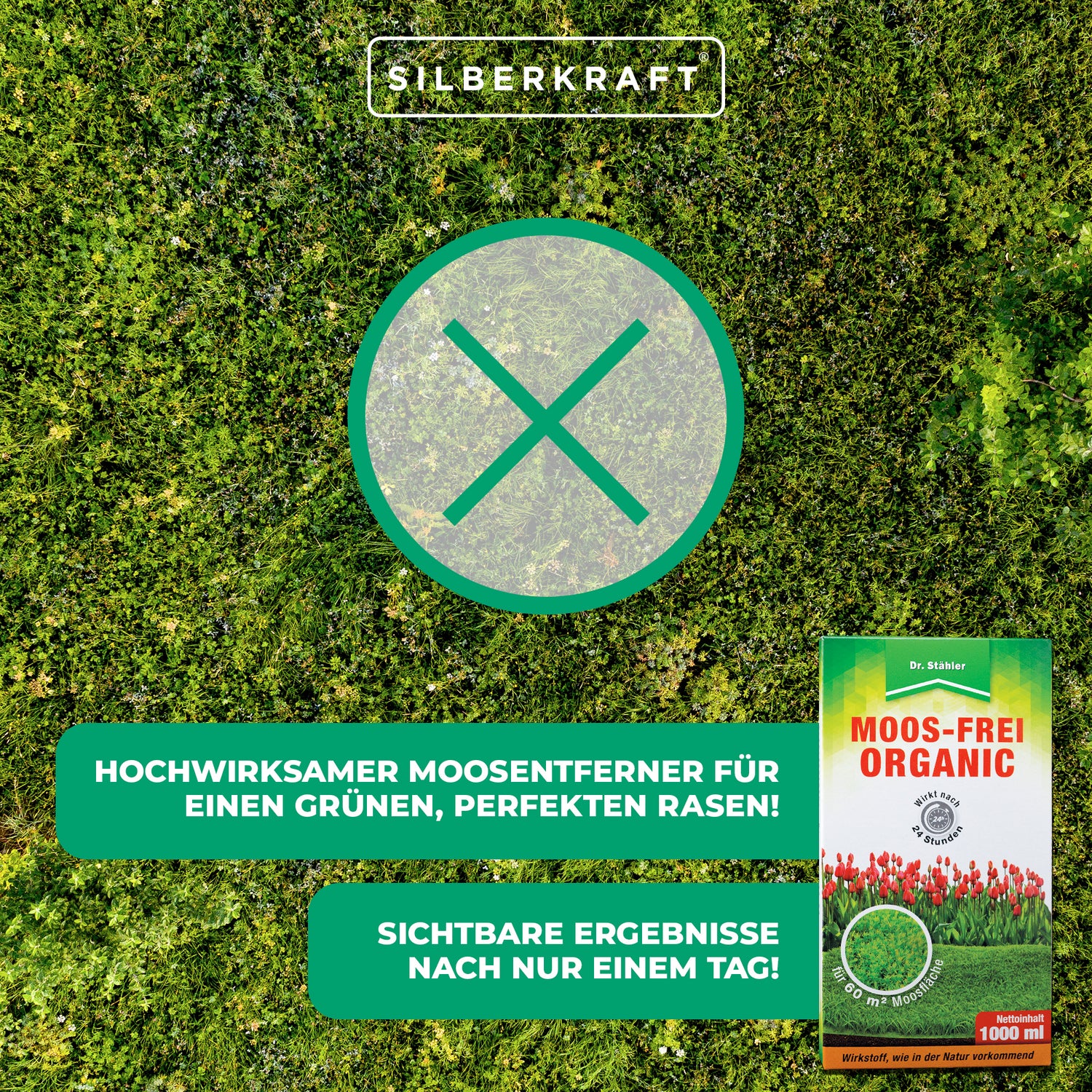 Moss-Free Organic : Éliminateur de mousse très efficace pour une pelouse verte et parfaite