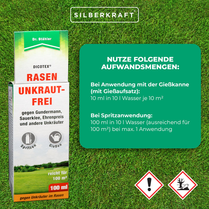Dicotex Lawn Weed-Free : herbicide efficace pour une pelouse impeccable