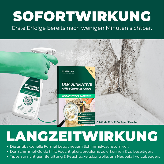 Produit anti-moisissures / spray anti-moisissures avec livre électronique - Contre les taches de moisissure