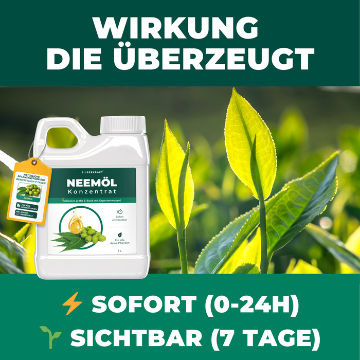 Huile de neem avec émulsifiant – Concentré d'huile de neem nourrissant pour vos plantes