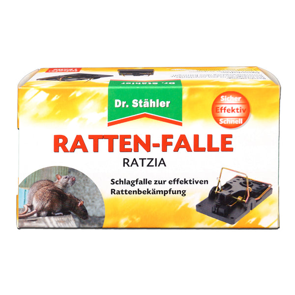 Piège à rats Ratzia : piège à pression pour un contrôle efficace des rats à l'intérieur et à l'extérieur - Silberkraft