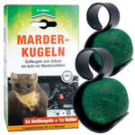 Protection efficace contre les dégâts causés par les martres : boules parfumées aux martres pour votre voiture - Silberkraft