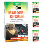 Protection efficace contre les dégâts causés par les martres : boules parfumées aux martres pour votre voiture - Silberkraft