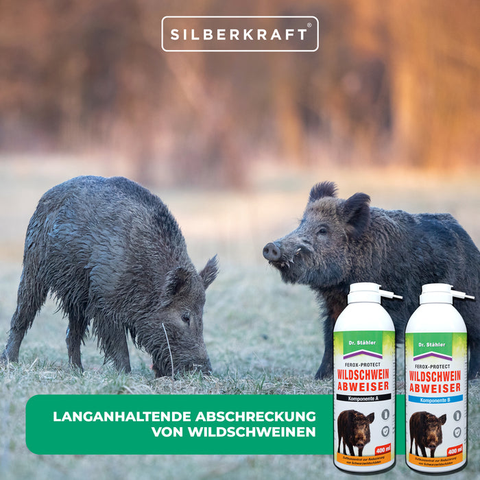 Spray répulsif contre les sangliers Ferox-Protect - composant B pour la protection contre les sangliers sur la propriété