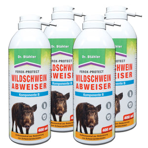 Ferox-Protect Wildschweinabweiser Spray - Komponente B für Schutz vor Wildschweine auf dem Grundstück - Silberkraft