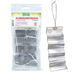 Bandes d'aluminium Ferox-Protect avec dépôts de feutre - comme matériau de support pour le spray répulsif contre les sangliers - Silberkraft