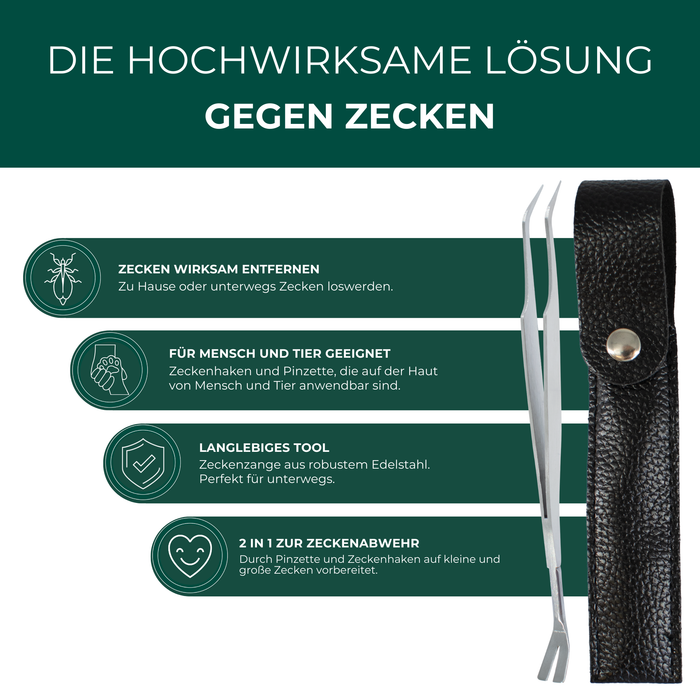 Pinces à tiques, forceps à tiques contre les tiques