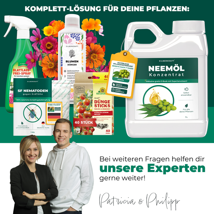 Huile de neem avec émulsifiant – Concentré d'huile de neem nourrissant pour vos plantes