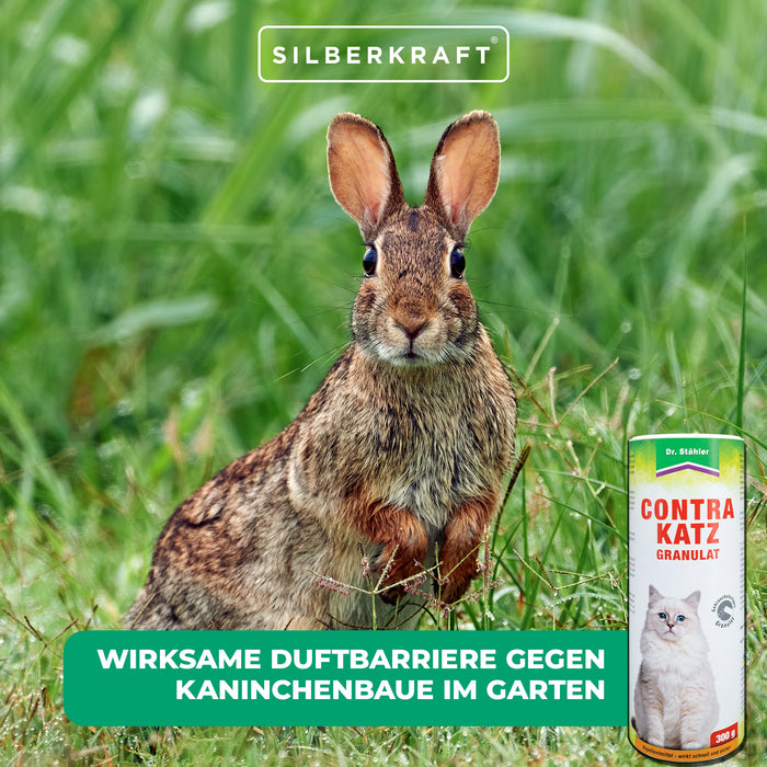 Granulés Contra cat : Protection efficace contre les chats, chiens et lapins autour de votre maison