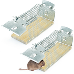 Piège vivant pour souris en fil de fer - piège à souris - alternative respectueuse des animaux aux pièges à pression et aux appâts empoisonnés - Silberkraft