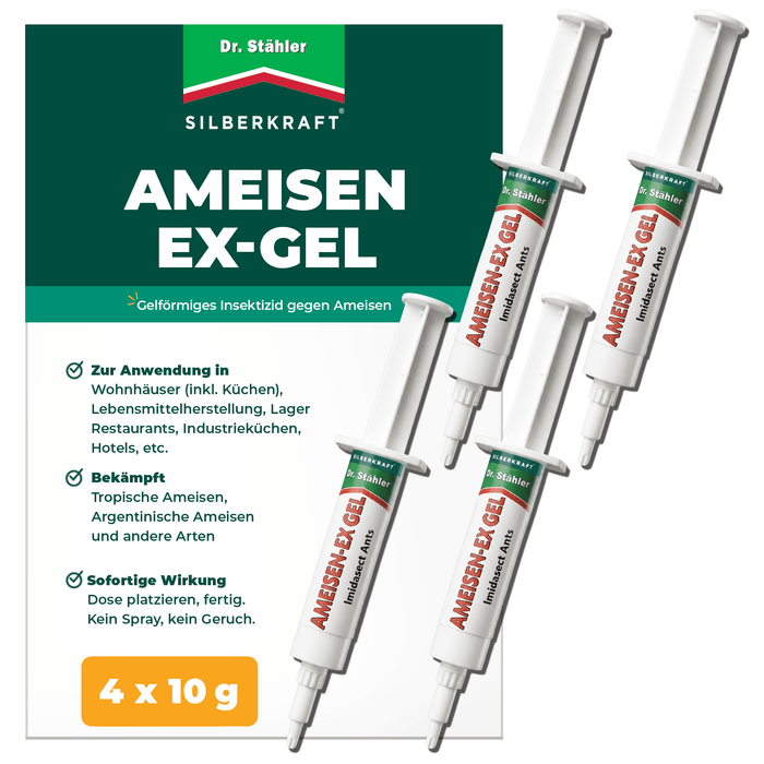 Ant-Ex Gel : Solution immédiate contre les infestations de fourmis en intérieur et en extérieur - Silberkraft