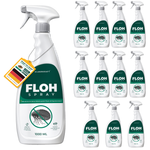 Douze bouteilles de spray anti-puces – pack de fournitures