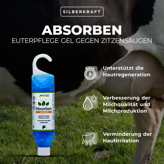 Absorben : Gel de soin du pis contre la succion des trayons pour veaux et vaches