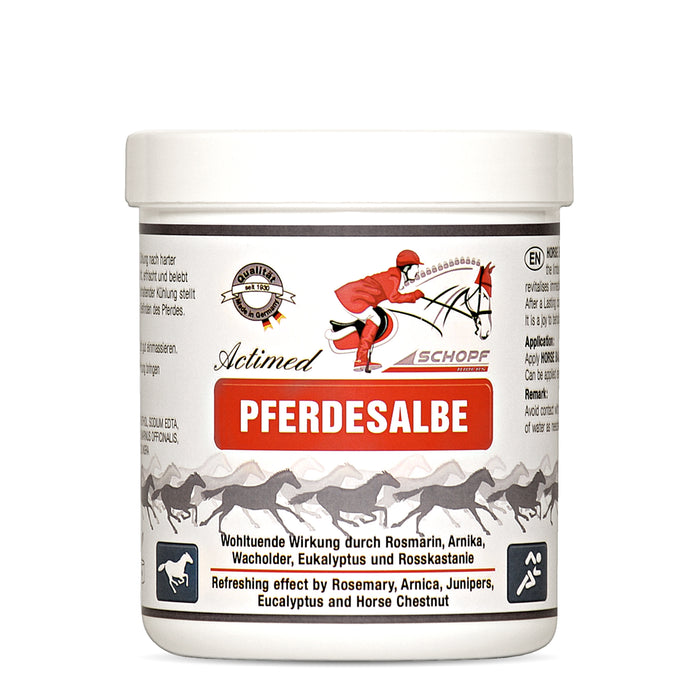 Pommade pour chevaux Actimed à l'arnica : soin rafraîchissant pour les muscles stressés du cheval