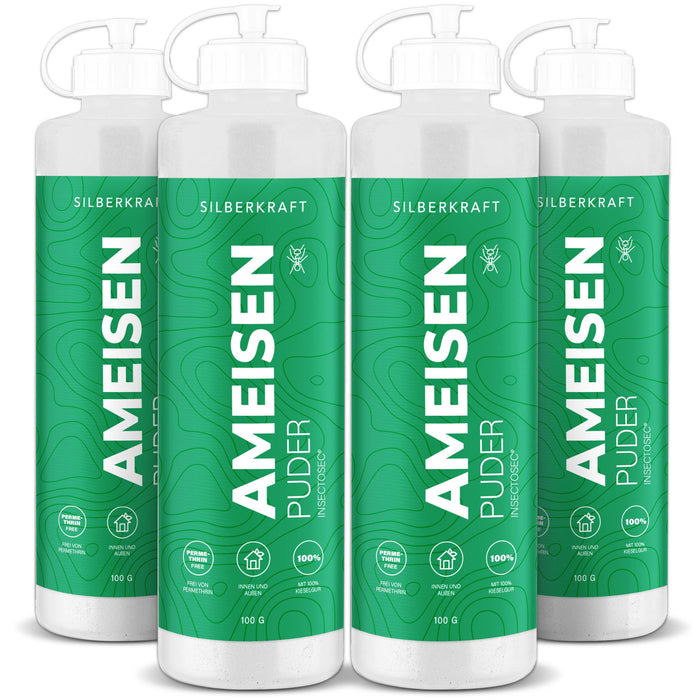 Poudre anti-fourmis – remède anti-fourmis pour l’intérieur et l’extérieur – 100 % terre de diatomées – alternative aux appâts et sprays anti-fourmis