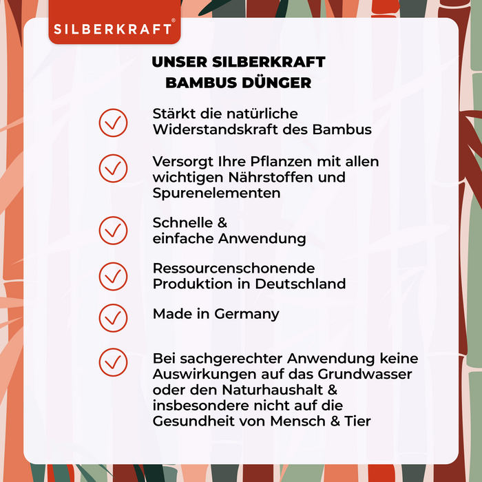 Engrais pour bambou - Engrais liquide minéral NPK avec azote - Engrais pour bambou - Fertilisation du bambou